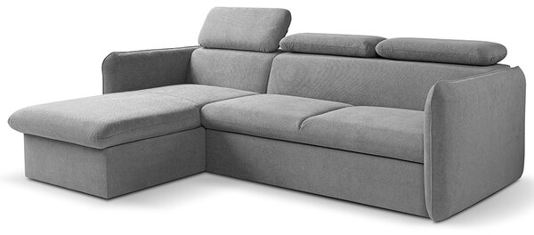 Malá sedací souprava SLIM | 179x235 cm | LEVÁ | 37 zelenomodrá | rozkládací + úložný prostor