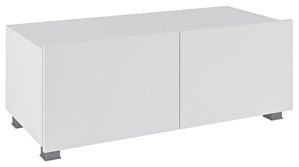 Obývací stěna CALABRINI c | 200 cm | 5 dílů Q | černá lesk/bílá lesk