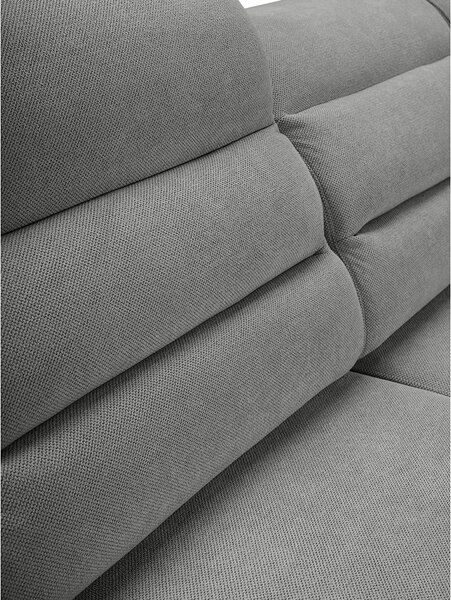 Sedací souprava GRECO MINI | 278x185 cm | PRAVÁ | 93 šedá WATER REPELLENT | rozkládací + úložný prostor