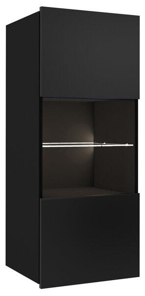 Obývací stěna CALABRINI c | 300 cm | 4 díly G | černá lesk