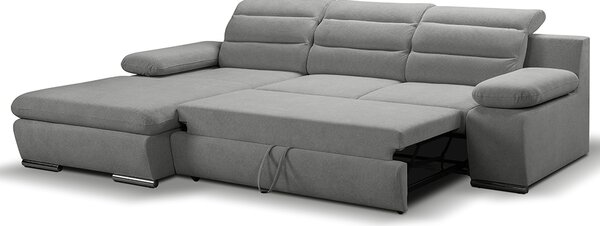 Sedací souprava GRECO MINI | 185x278 cm | LEVÁ | 35 zelená WATER REPELLENT | rozkládací + úložný prostor