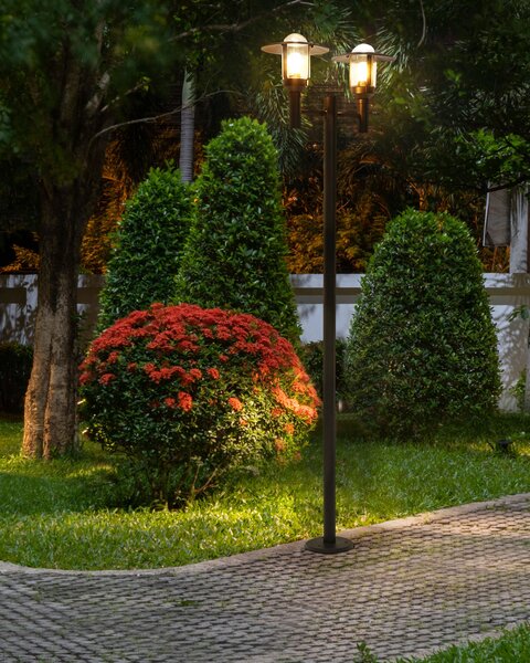 Venkovní sloupová lampa TIZU Černá
