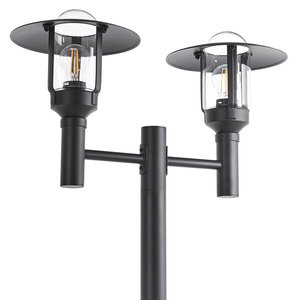 Venkovní sloupová lampa TIZU Černá