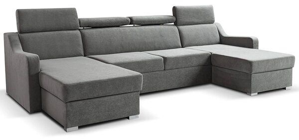 Sedací souprava MIKELI U | 158x301x158 cm | rozkládací + 2x úložný prostor | VÝBĚR TKANINY