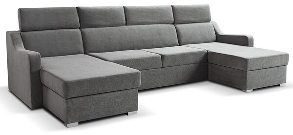 Sedací souprava MIKELI U | 158x301x158 cm | rozkládací + 2x úložný prostor | VÝBĚR TKANINY