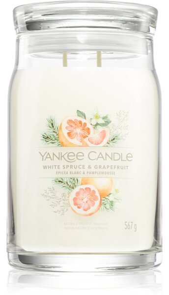 Yankee Candle White Spruce & Grapefruit vonná svíčka 567 g
