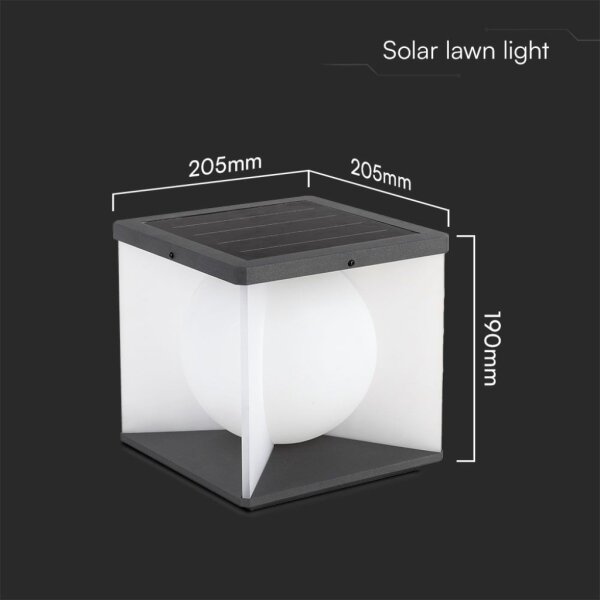 LED Solární nástěnné svítidlo LED/3W/3,7V IP65 3000K