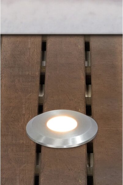 Markslöjd 107716 - LED Venk. zápust. svít. GARDEN24 0,8W/24V IP44 černá/m. chrom