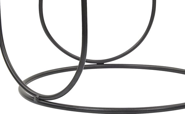 Svícen PANAY Kov 25 cm Černá