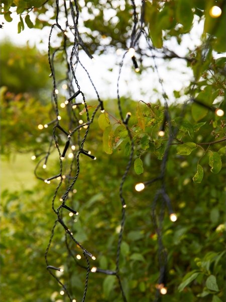 Markslöjd 108179-LED Venkovní vánoční závěs GARDEN24 160xLED/24V 3,1m teplá bílá