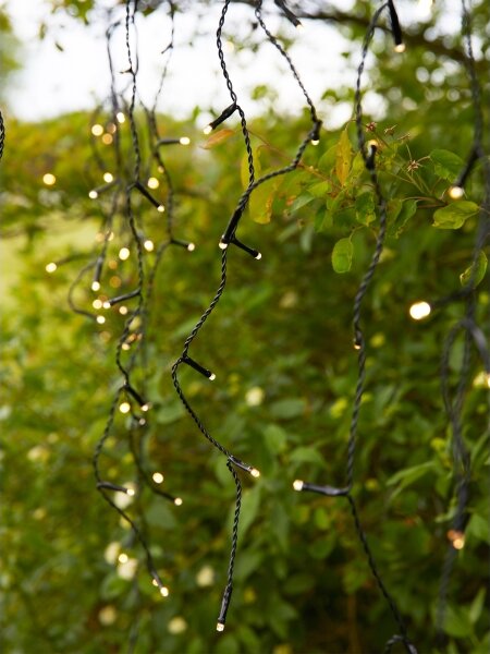 Markslöjd 108179-LED Venkovní vánoční závěs GARDEN24 160xLED/24V 3,1m teplá bílá