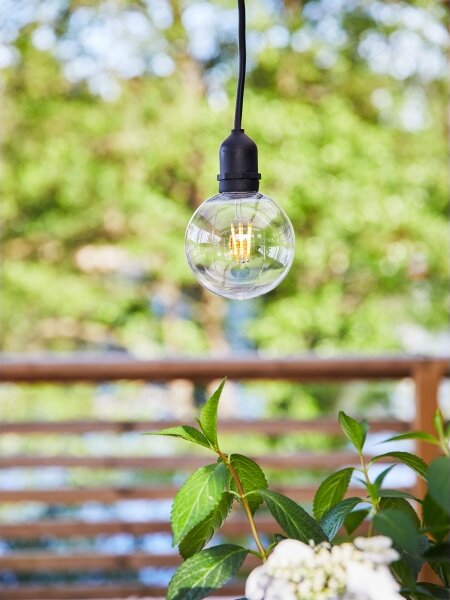 Markslöjd 107989- LED Venk. závěsné svít. GARDEN24 LED/2,86W/24V IP44 černá/čirá