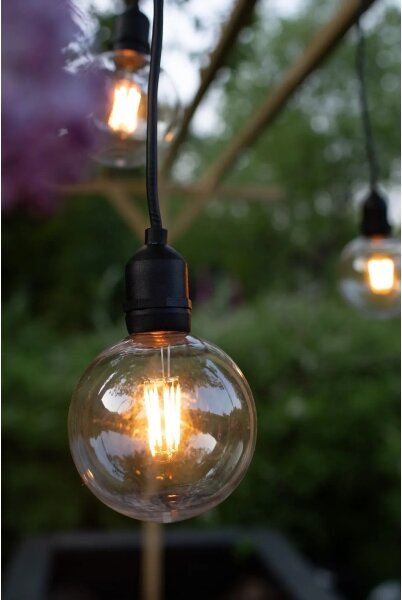 Markslöjd 107989- LED Venk. závěsné svít. GARDEN24 LED/2,86W/24V IP44 černá/čirá