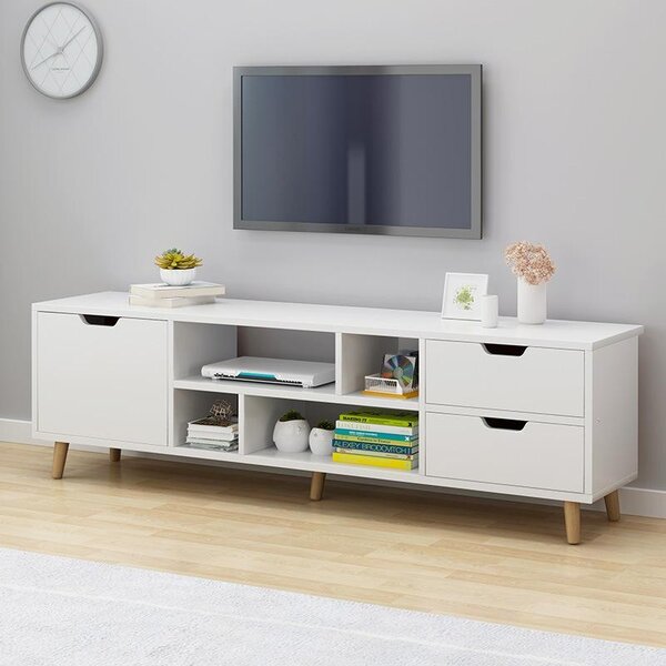 Skříňka pod televizi, bílá komoda 140 cm