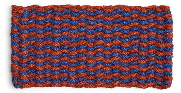 HAY - Coco Stripe Wave Rohož na Dveře Hnědá/Navy