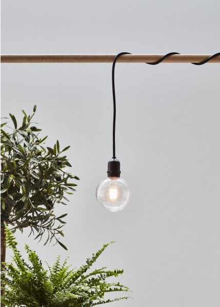 Markslöjd 107989- LED Venk. závěsné svít. GARDEN24 LED/2,86W/24V IP44 černá/čirá