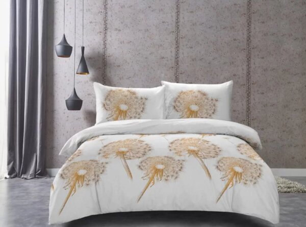 Povlečení z mikrovlákna GOLDEN SEED bílé Rozměr povlečení: 70 x 80 cm | 140 x 200 cm