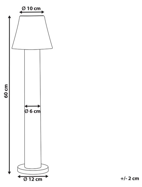 Venkovní LED sloupková lampa HOLMES Černá