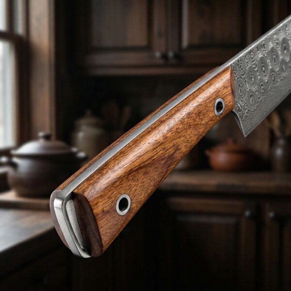 Šéfkuchařský nůž z damaškové oceli SaKuRo Rosewood 20,3 cm
