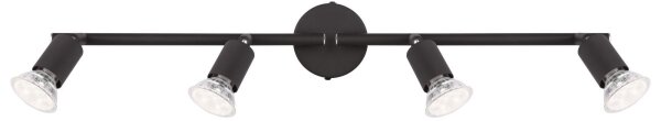 GLOBO 57382-4L - LED Bodové svítidlo OLIWA 4xGU10/3W/230V černá