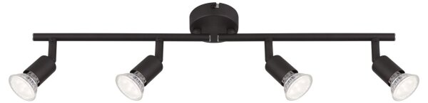 GLOBO 57382-4L - LED Bodové svítidlo OLIWA 4xGU10/3W/230V černá