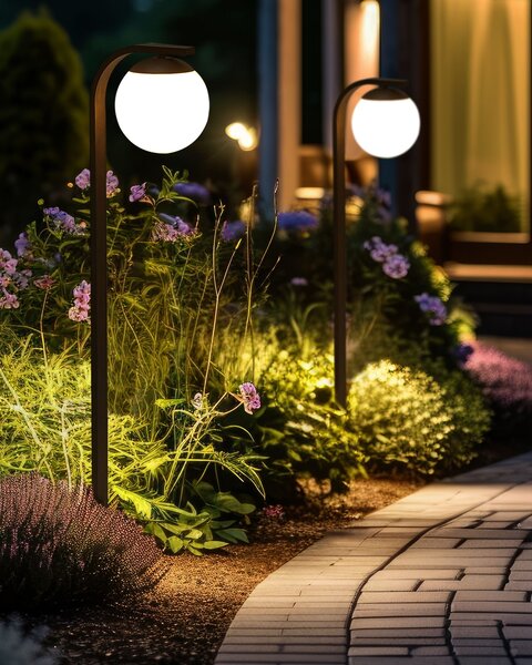 Venkovní sloupková lampa KULSI Černá