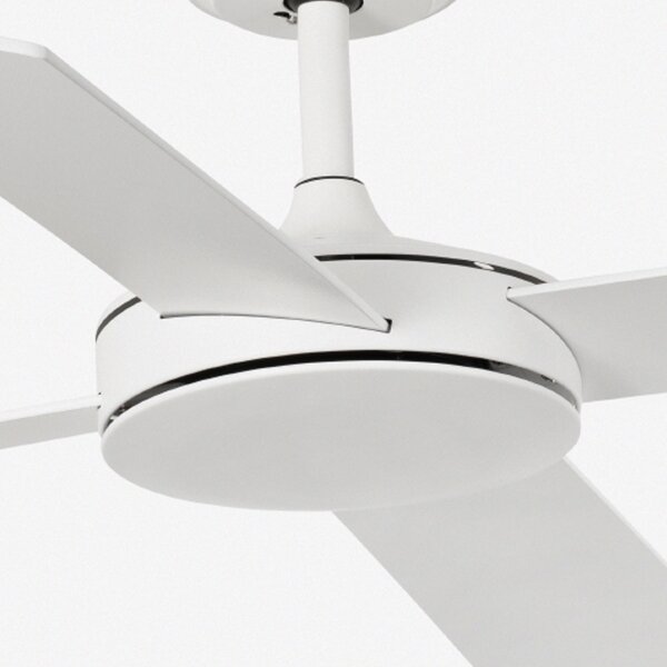 FARO 33350DC-Stropní ventilátor MALLORCA L bílá/hnědá pr.132 cm+dálkové ovládání