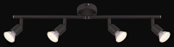 GLOBO 57382-4L - LED Bodové svítidlo OLIWA 4xGU10/3W/230V černá