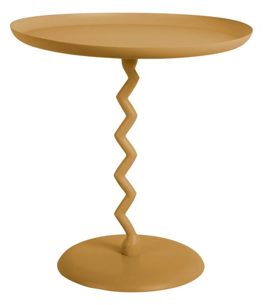 Kovový kulatý odkládací stolek ø 40 cm Zig Zag – Leitmotiv