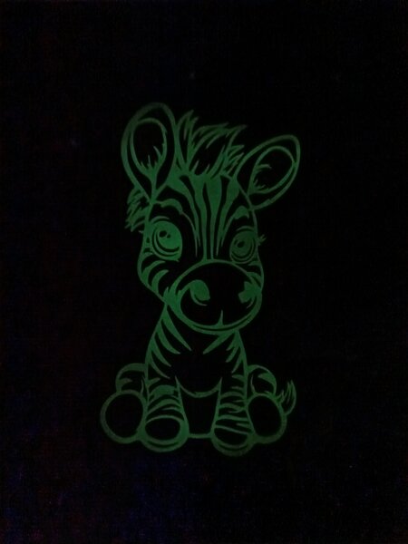 Z rodinné dílny Zebra - svítící dekorace na zeď