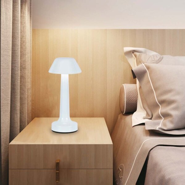 LED Stmívatelná nabíjecí stolní lampa LED/1W/5V 3000-6000K bílá