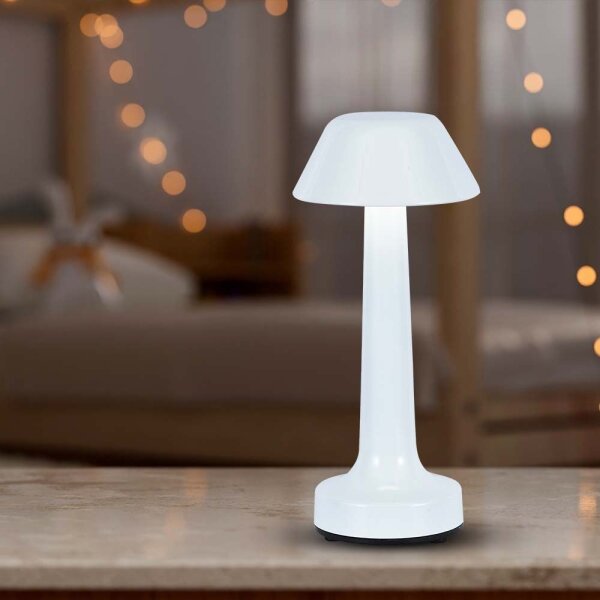 LED Stmívatelná nabíjecí stolní lampa LED/1W/5V 3000-6000K bílá