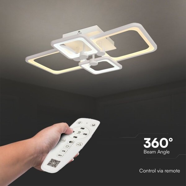 LED Stmívatelný přisazený lustr LED/70W/230V 3000-6500K + DO