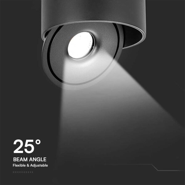 LED Bodové svítidlo LED/28W/230V 3000/4000/6400K černá