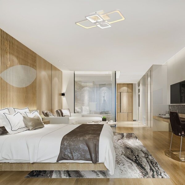 LED Stmívatelný přisazený lustr LED/70W/230V 3000-6500K + DO