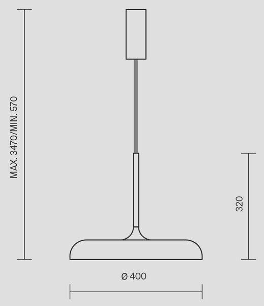 STROPNÍ ZÁVĚSNÉ SVÍTIDLO, 40/57 cm MAYTONI - Online Only svítidla, Online Only