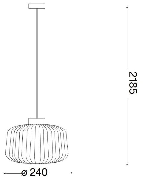 Ideal Lux - Lustr na lanku MINT 1xE27/60W/230V pr. 24 cm zelená