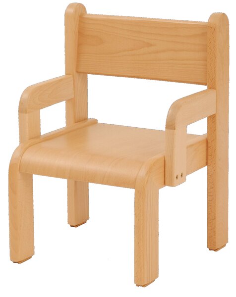Dětská židlička s područkou 18 cm DE přírodní (výška sedáku 18 cm)