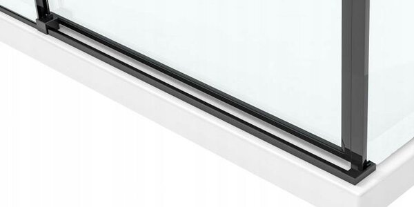 Rea - SOLAR BLACK MAT obdélníkový sprchový kout 90 x 120 cm, čirá/černý mat, REA-K6311