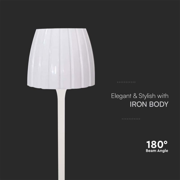 LED Stmívatelná dobíjecí stolní lampa LED/2,7W/5V 3000-6000K 1800 mAh bílá