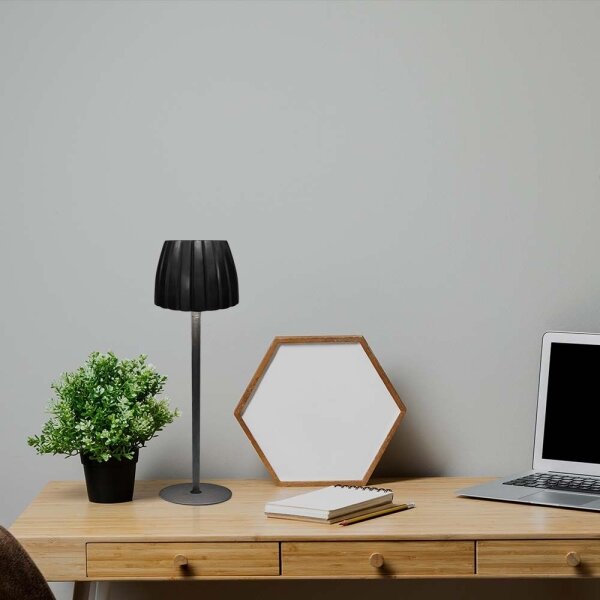 LED Stmívatelná dobíjecí stolní lampa LED/2,7W/5V 3000-6000K 1800 mAh černá
