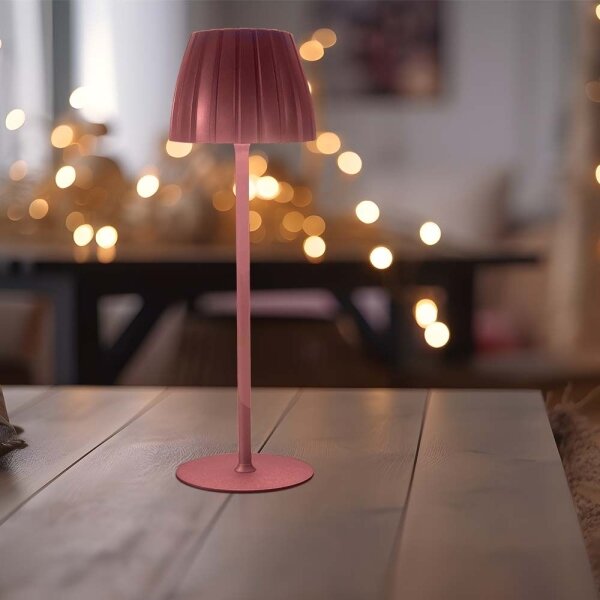 LED Stmívatelná dobíjecí stolní lampa LED/2,7W/5V 3000-6000K 1800 mAh hnědá