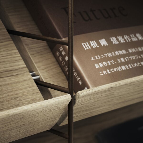 STRING Police na časopisy Magazine Shelf 78 x 30, Oak