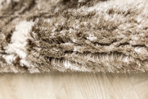 Koberec Shaggy Puffy P149 béžový / hnědý