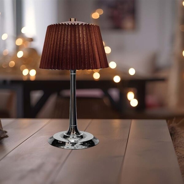 LED Stmívatelná dobíjecí stolní lampa LED/1,5W/5V 3000-6000K 1800 mAh hnědá