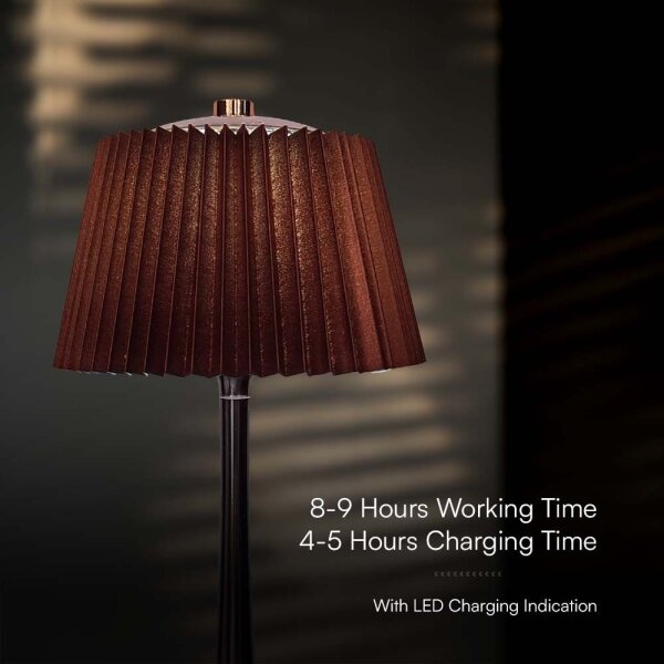 LED Stmívatelná dobíjecí stolní lampa LED/1,5W/5V 3000-6000K 1800 mAh hnědá