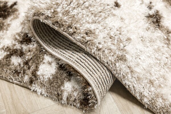 Koberec Shaggy Puffy P149 béžový / hnědý