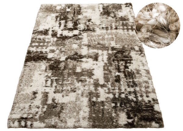 Koberec Shaggy Puffy P149 béžový / hnědý