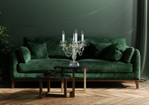 Stolní lampa Marie Terezie S405CE, Varianta Zlatá