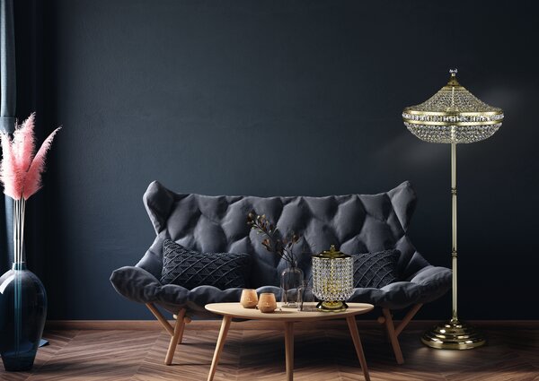 Stolní lampa S255CLN, Varianta Zlatá